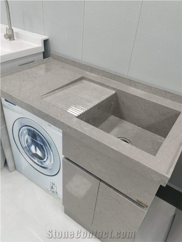 Victoria Grey Highly Imitated Natural Marble Bath Top