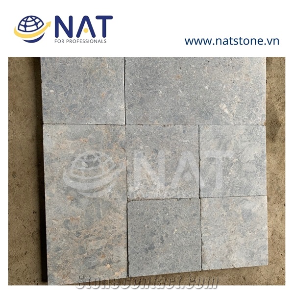 Vietnam Multicolor Grey Marble Tumbled Cubes For Paving