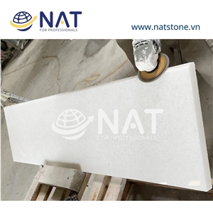 Vietnam White Marble Bullnosed Polished Step & Stair