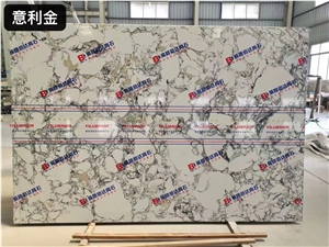 Composite Stone Slabs White Polished