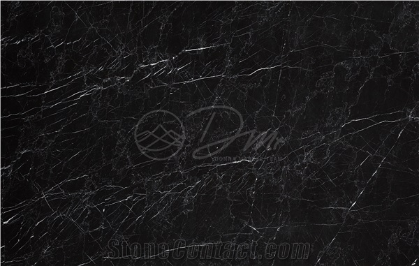 Nero Marquina Slab And Tile, Persian Black Marble