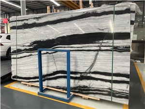 New Quarry Panda White Marble With Book Match