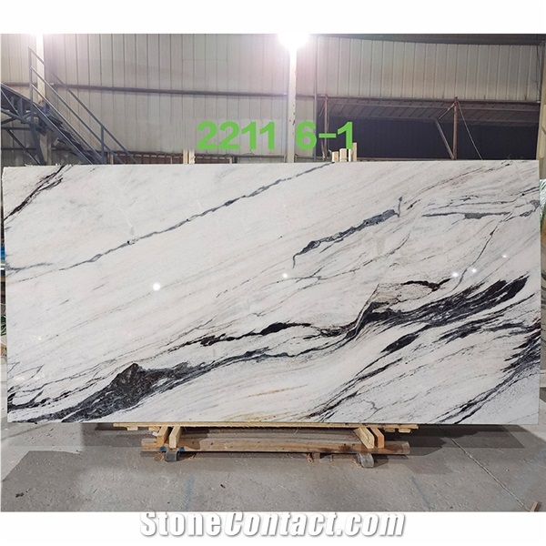 Factory Direct Panda White Marble Slab Bookmatch For Wall