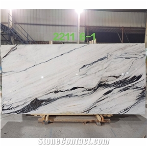 Factory Direct Panda White Marble Slab Bookmatch For Wall