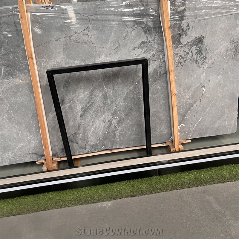 Factory Price Dark Grey Marble Slabs For Interior Wall Floor