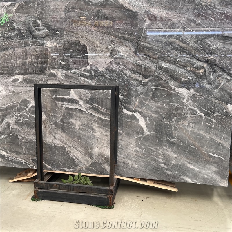 Factory Suppliers Price Dark Grey Marble Slab For Floor Tile