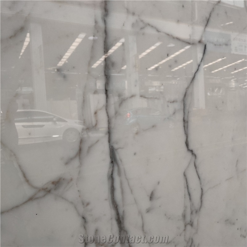 High End Luxury Calacatta White Marble Slab For Wall Design