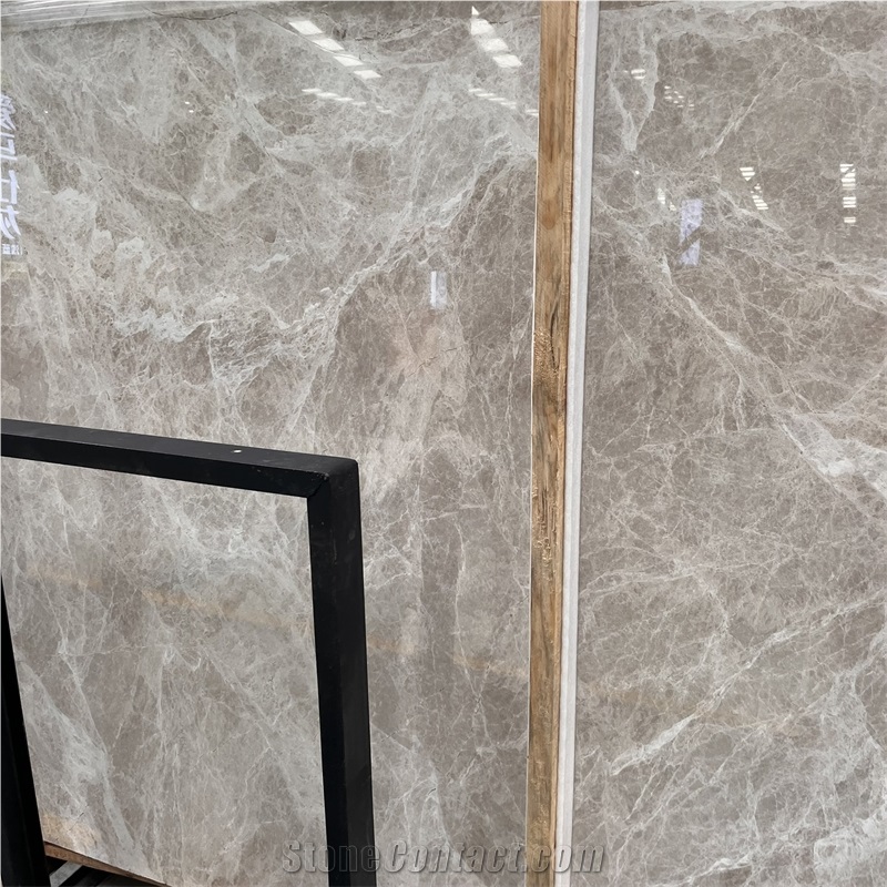 High Quality Polished Modern Grey Marble Slab For Wall Decor