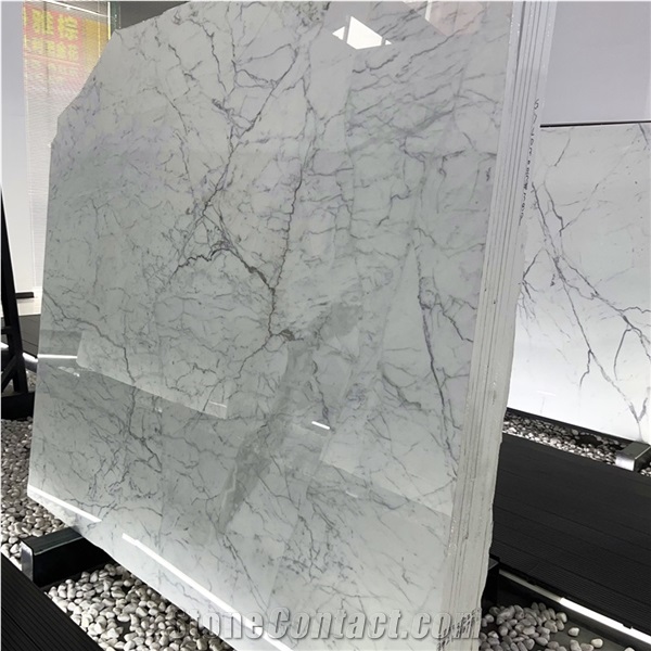 High Quality Statuario White Marble Slabs For Wall And Floor