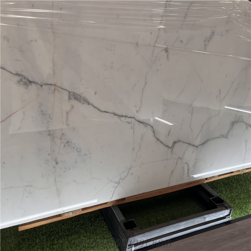 Luxury High Quality Italian Calacatta White Marble Slabs