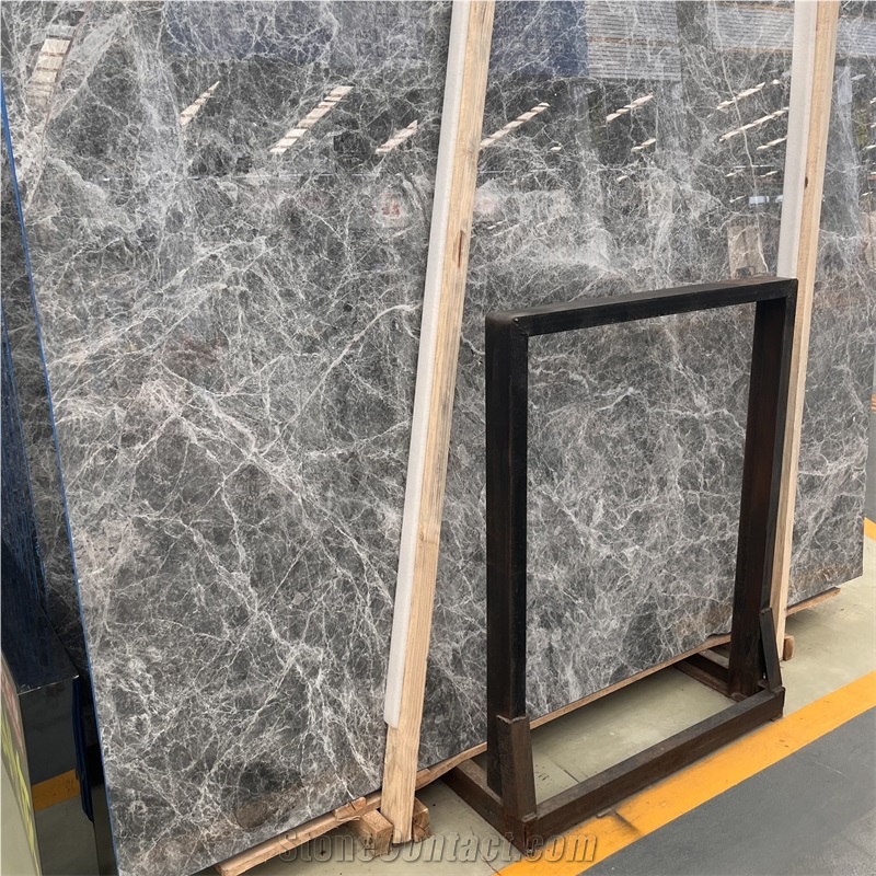 Natural Hermes Grey Marble Slabs For Floor And Wall Decor