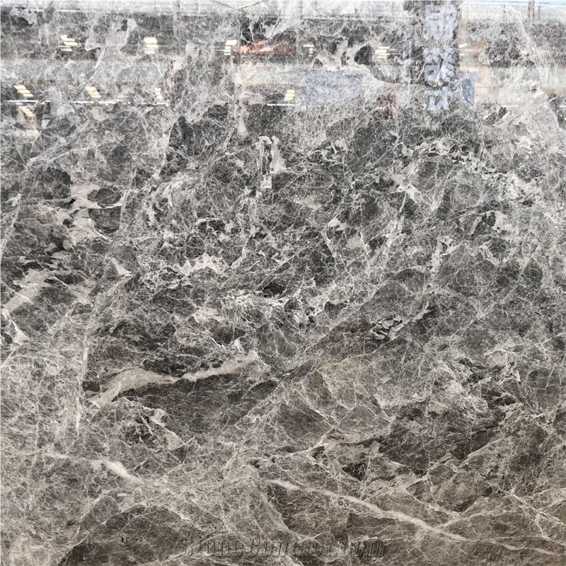 Turkey Polished Hermes Grey Marble Slabs For Wall And Floor