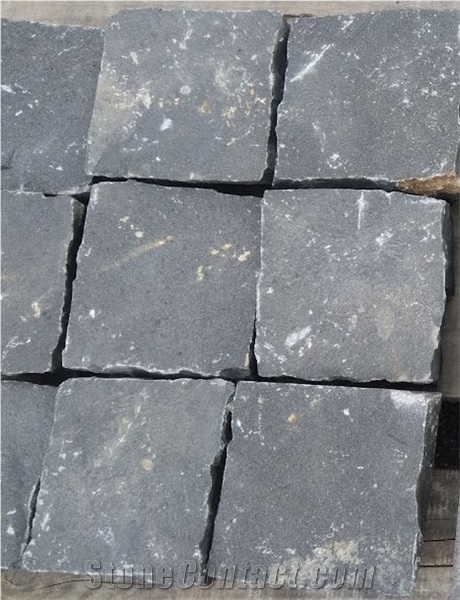 Black Basalt Split Cube Stone