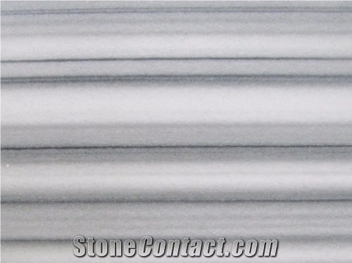 White Marble Stone With Black Striped Veins