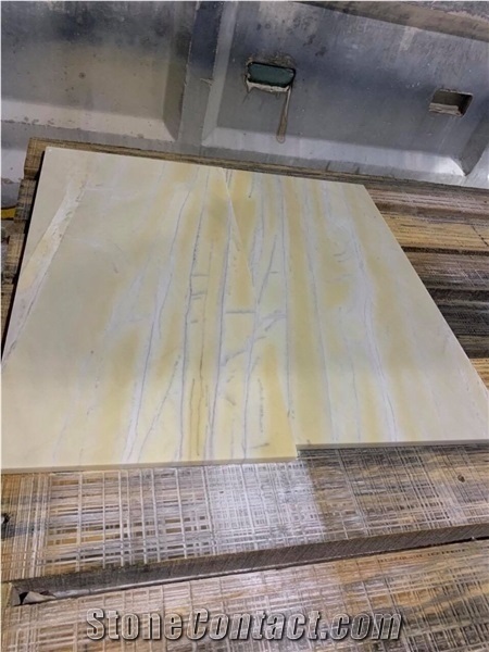 Yellow Veins Marble Stone/ Marble Stone For Building