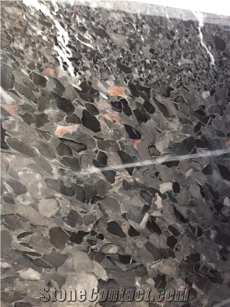 Black Breccia Marble/ Polished Marble Slab