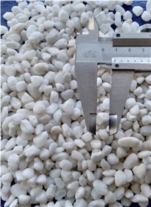 Snow White Tumbled Garden Pebble