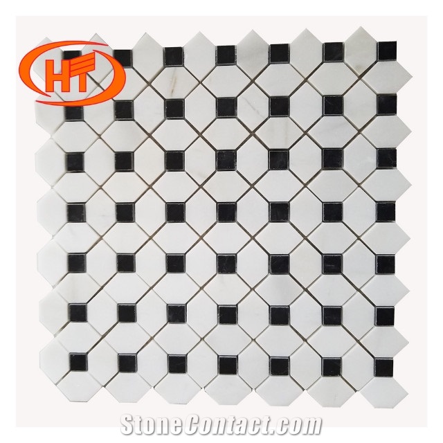 White Stone Mosaic Tiles