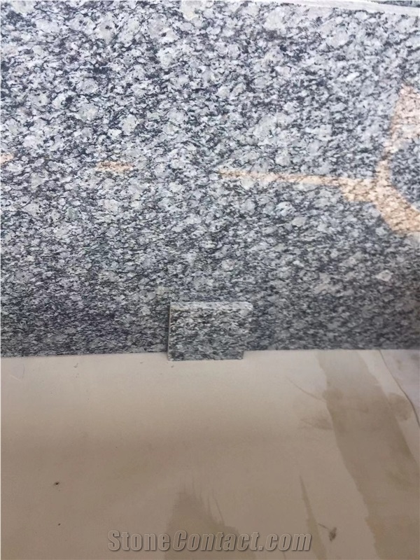 G4418 Spray White Grey Granite Polished Wall Cladding Floor