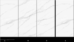 Freestanding White Volakas Sintered Stone Slabs