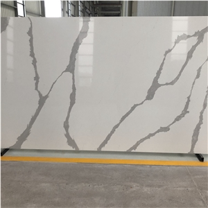 Artificial Calacatta Quartz Engineered Stone Slabs