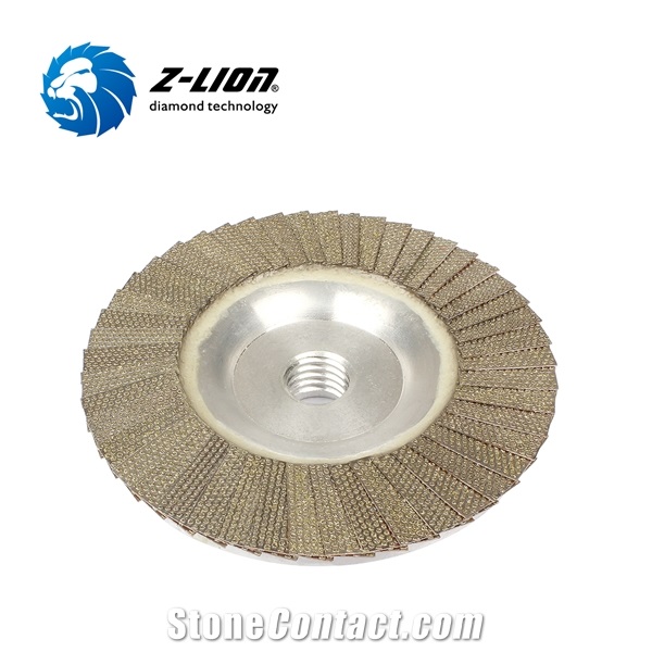 Z-LION Aluminum Backing Diamond Flap Cup Wheels Flap Disc