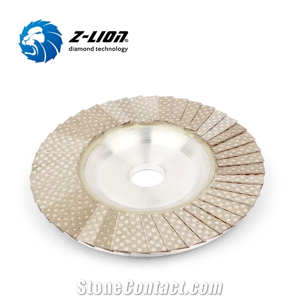 Z-LION Aluminum Base Diamond Flap Discs Sanding Wheels