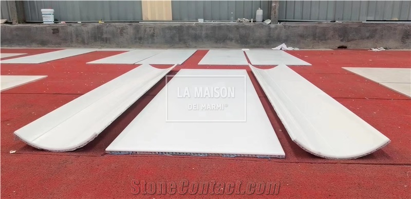 White Marble Composite Laminated Honeycomb Irregular Panels
