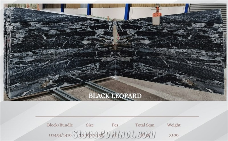 Black Leopard Marble Slabs