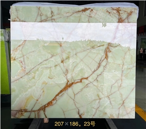Green Natural Onyx Slabs,Iran Boragh Green Jade Onyx Slabs