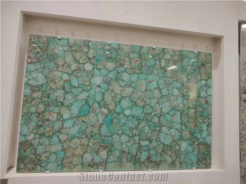 AMAZON GREEN SPLICE Semiprecious Stone Slabs