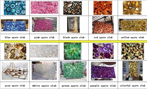 Agate Semiprecious Stone Slabs