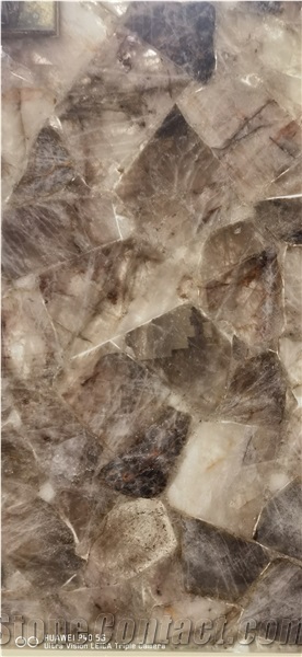 Quartz Crystal Semiprecious Stone Ornament