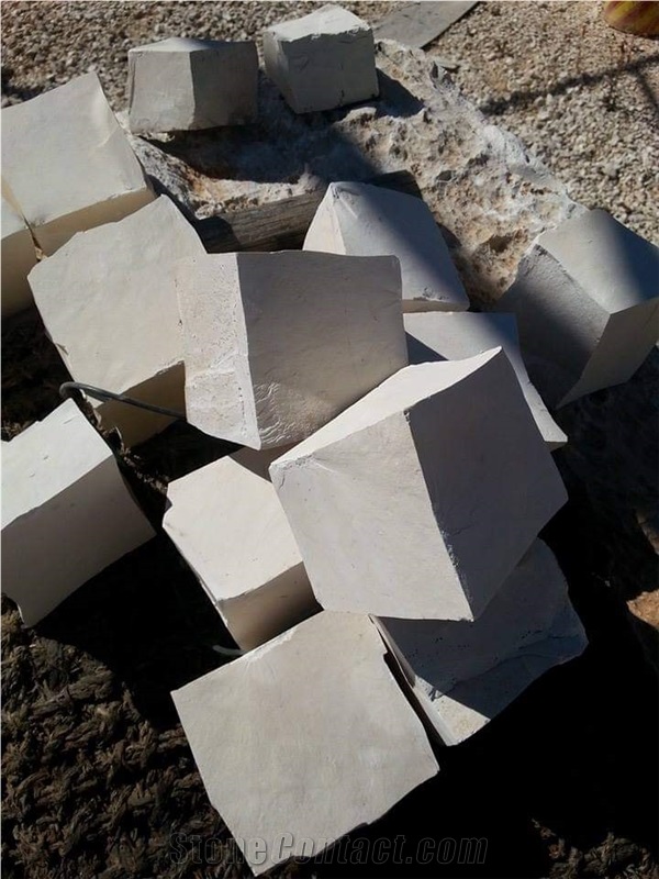Portuguese Limestone Cobblestone, Pavers, Cubestone