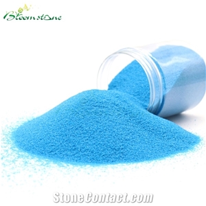 Deyed Sand Blue Colored Sand Gravel For Fish Tank