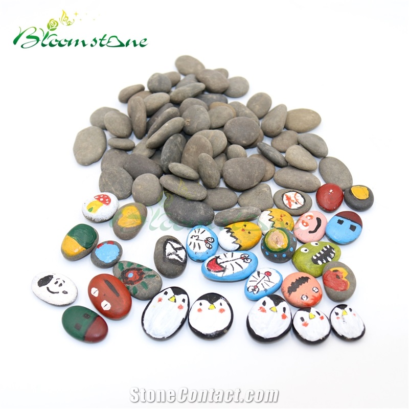 Natural Pebble Stone Painting Stone Pet Rok For Gift