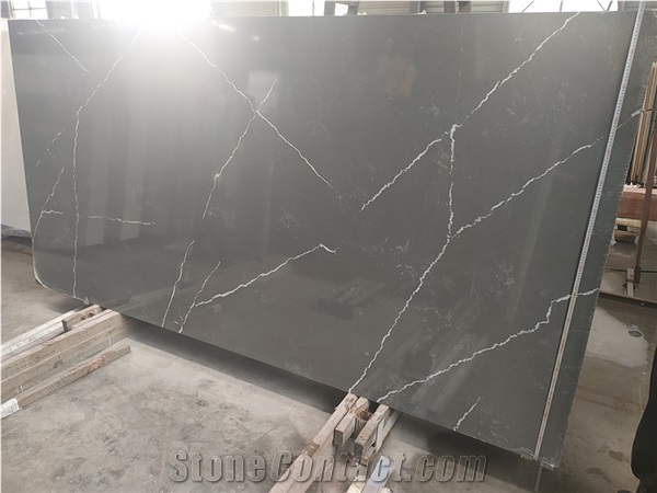AMQ-6059 Quartz Slabs & Tiles,Artificial Stone,Petra Grey