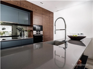 Gobi Grey Quartz Essential Kitchen Countertop