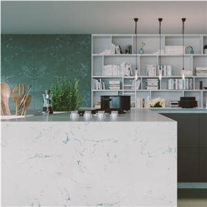 Noble Areti Bianco Quartz Kitchen Countertop