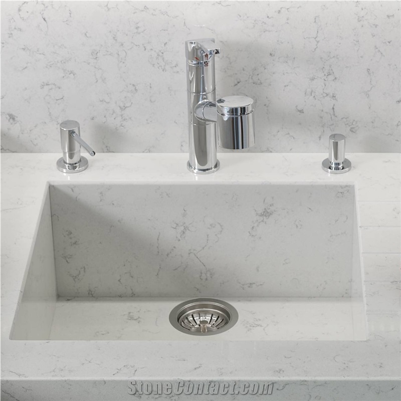 Noble Carrara Quartz Kitchen Countertops