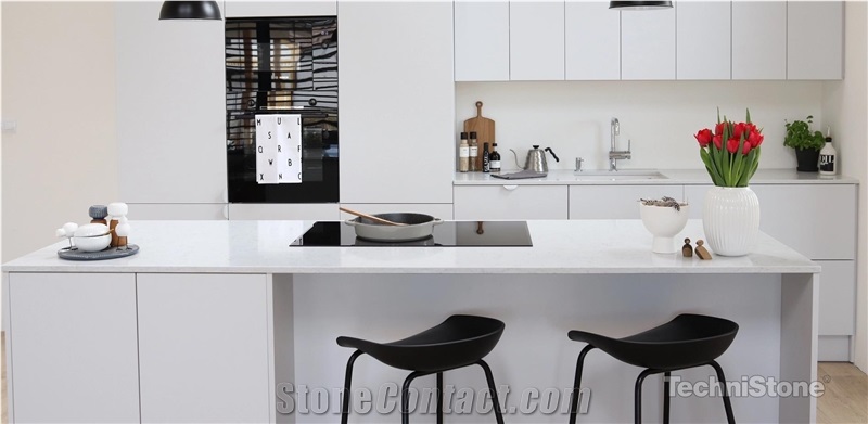 Noble Carrara Quartz Kitchen Countertops