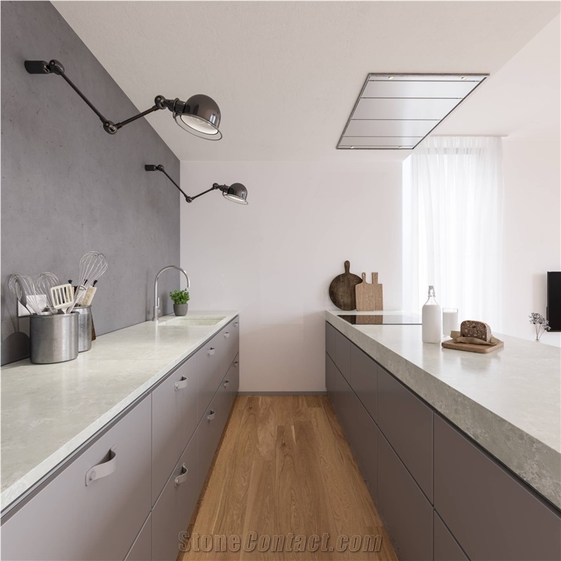 Noble Olympos Mist Quartz Kitchen Countertops