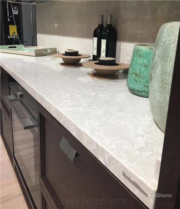 Noble Olympos Mist Quartz Kitchen Countertops