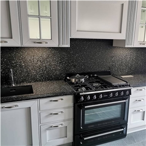 Taurus Black Terrazzo-Taurus Terazzo Black Kitchen Counter Top