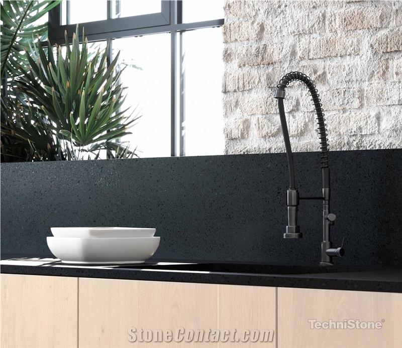 Taurus Terrazzo Dark Kitchen Countertops