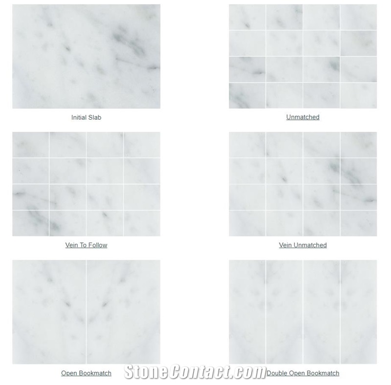 Bianco Carrara CD Marble Tiles