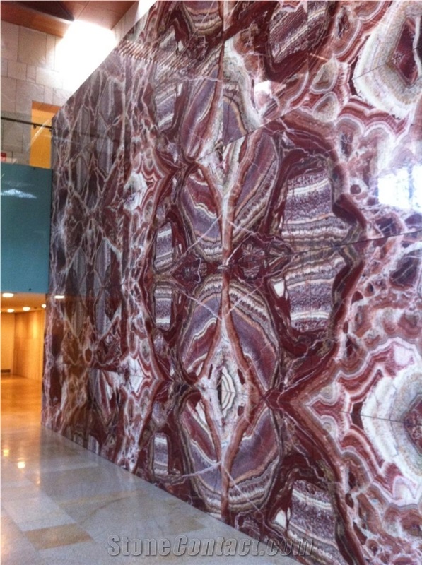 Red Onyx Wall Panels