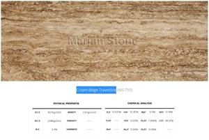 Cream Beige Travertine