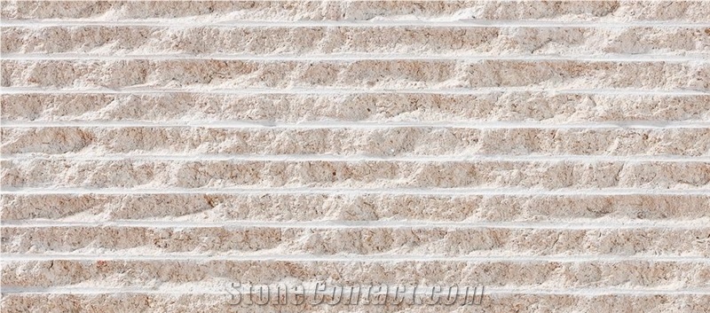 Creme Romano Limestone Grooved Tiles