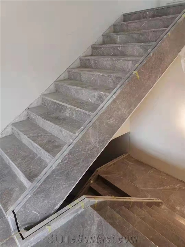 Bruces Gray Marble Staircase